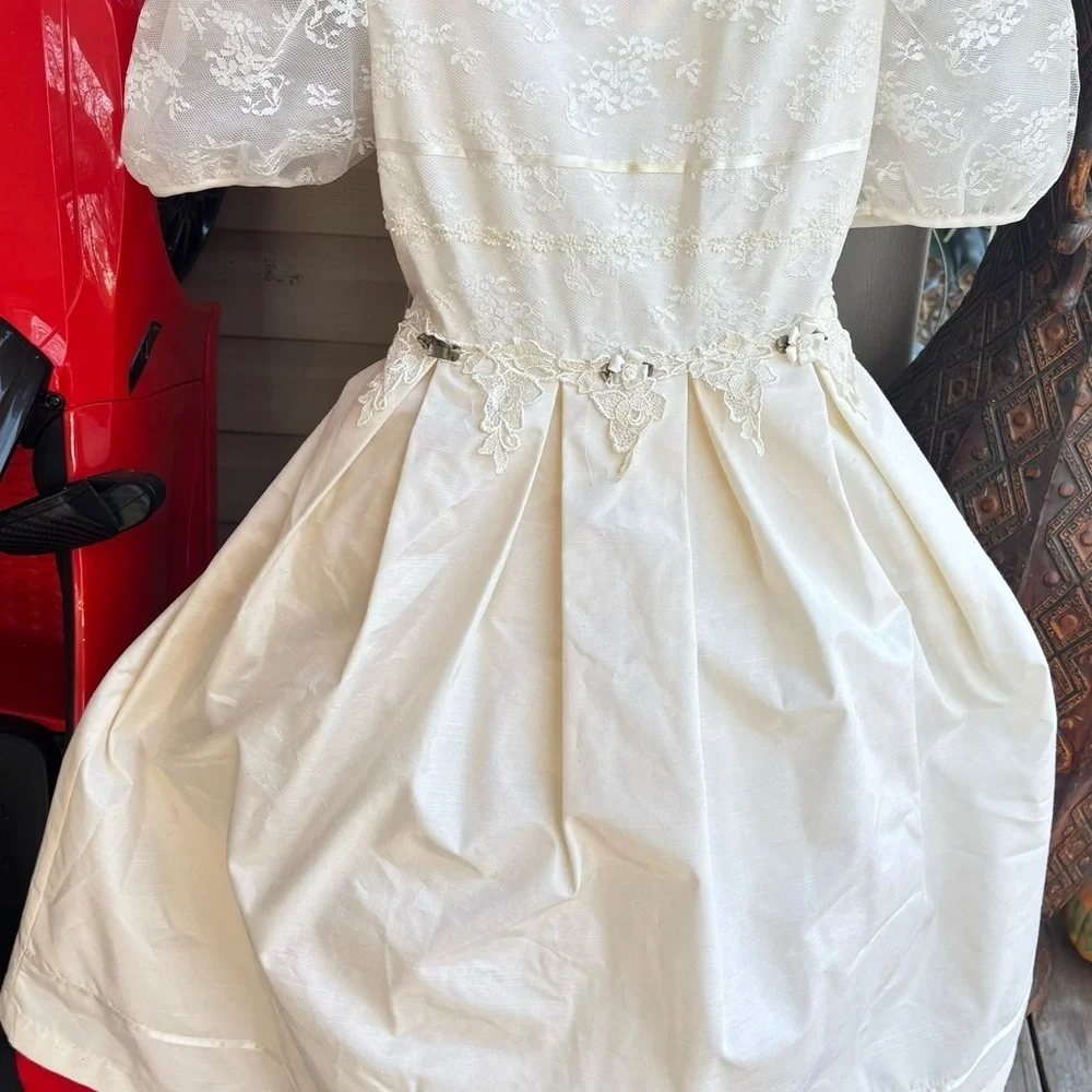 Vintage Bonnie Jean New York Girl's Wedding Flower Girl Bridesmaid Dress